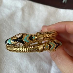 Gas Bijoux Enamel Cobra Bracelet